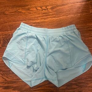 Lulu lemon Hottie Hot light blue shorts